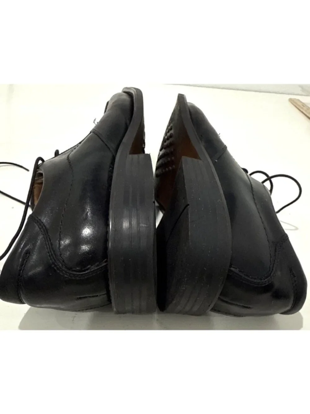 Wild Pair Made In Italy Genuine Leather Black Oxford Shoes Men Size 13D
